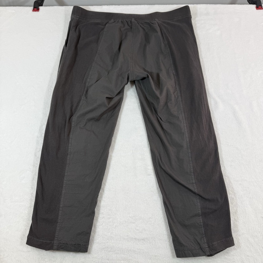 XCVI GEYSER CROP Womans Pants Sz XL Charcoal Pull On Ruched Leg Boho Minimalist - Picture 4 of 11